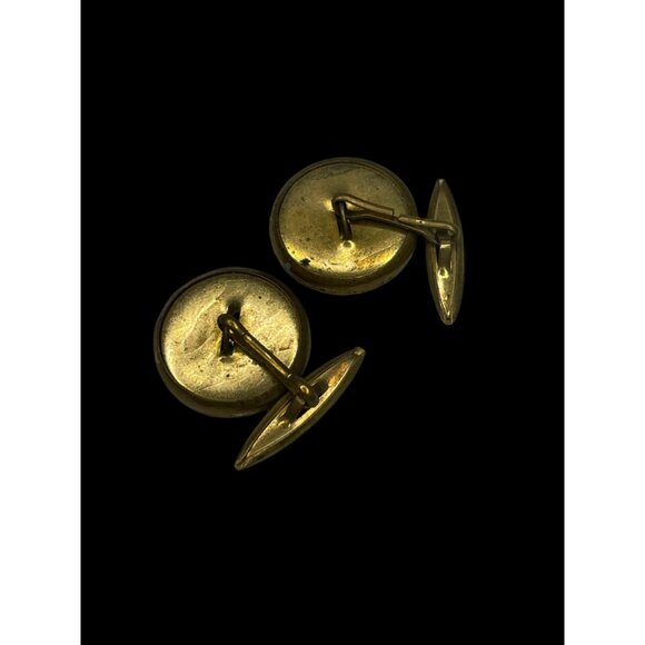 Circa 1930's Holland Windmill Brass Men Cufflinks - Picture 4 of 7